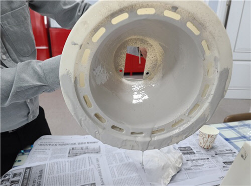 사진= 4A시스템 개발 제품 중 페인트 흘러내림 사례